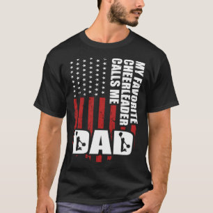 Min favoritCheerledare kallar mig Pappa Cheer papp T Shirt