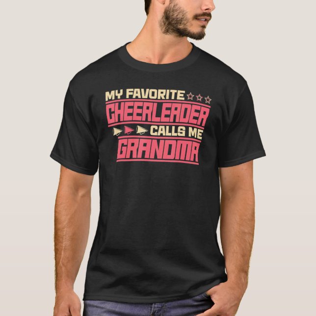 Min favoritCheermanager kallar mig Grandma Cute Ch T Shirt (Framsida)