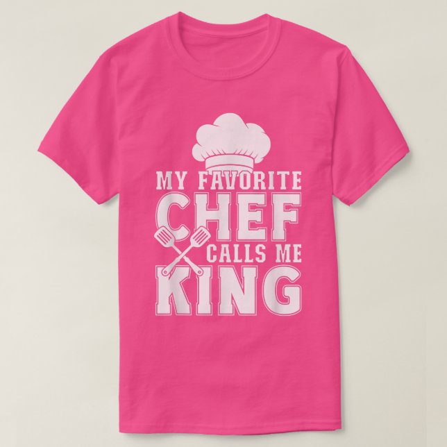 Min favoritChef kallar mig Kung Funny Cooking T Shirt (Design framsida)