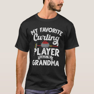 Min favoritCurling-spelare kallar mig Grandma Vint T Shirt