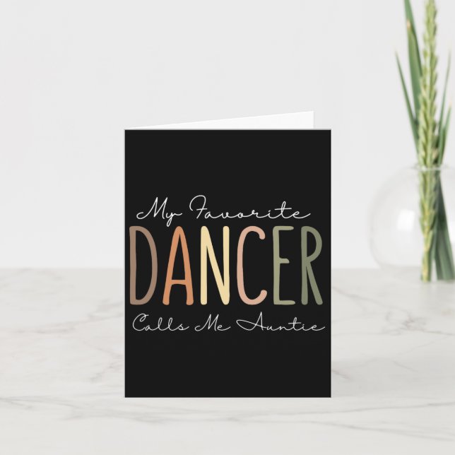 Min favoritdansare kallar mig Auntie Dancing Moste Kort (Framsida)