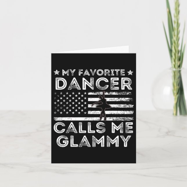 Min favoritdansare kallar mig Glammy Dance Ballet  Kort (Framsida)