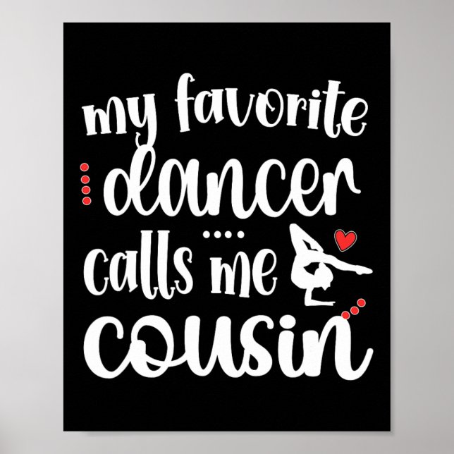Min favoritdansare kallar mig kusin Dancing Cousin Poster (Framsidan)