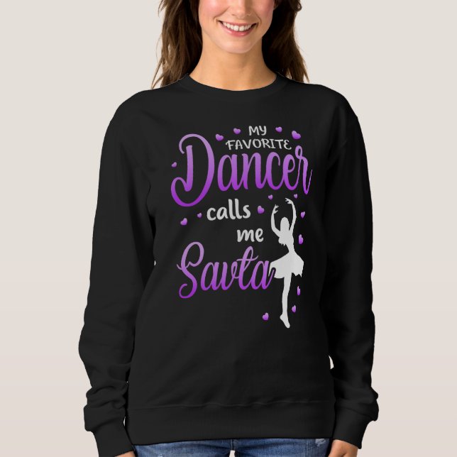 Min favoritdansare kallar mig Savta Dance Grandma  T Shirt (Framsida)