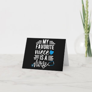 Min favoritdotter är en sjuksköterska - moster-mor tack kort