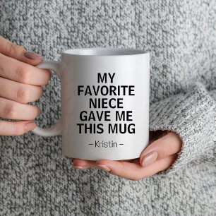 Min favoritdotter gav mig den här Mugg-morbror Gif Kaffemugg