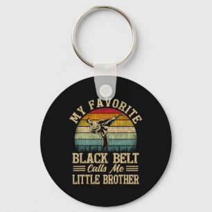 Min Favorite Black Bälte kallar mig Little Brother Nyckelring