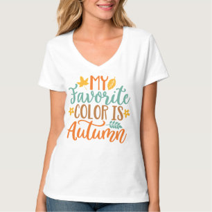 Min Favorite Färg är höst T Shirt