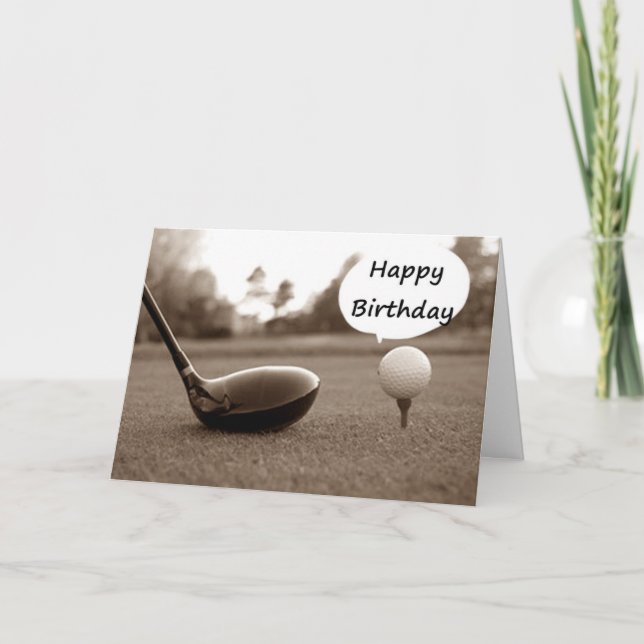 MIN FAVORITE GOLFER PÅ HANS BIRTHDAG KORT (Framsida)