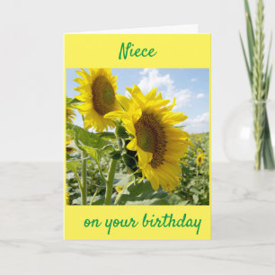 **MIN FAVORITE NIECE** SUNFLOWER FÖR DIG! KORT