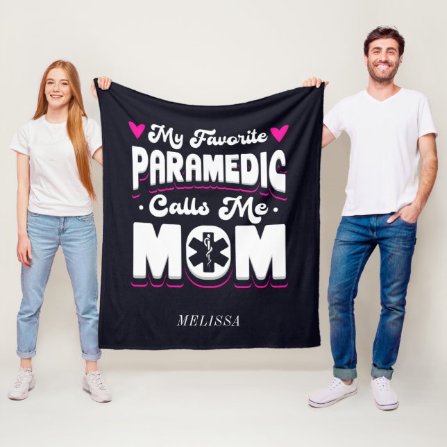 Min Favorite Sjukvårdare kallar mig Mamma Personli Fleecefilt (På plats)