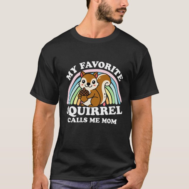 Min favoritekorre kallar mig Mamma T Shirt (Framsida)