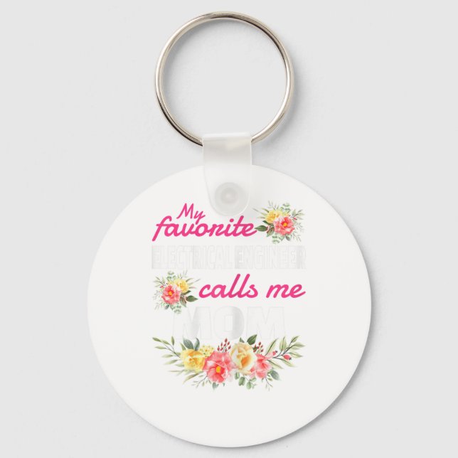 Min favoritel Ingenjör kallar mig Mamma Nyckelring (Framsida)