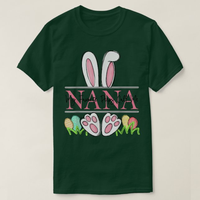 Min favoritepepepepinne Ring mig Nana Glad påsk Da T Shirt (Design framsida)