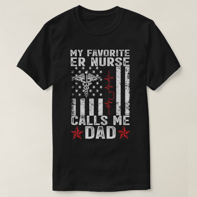Min favoriter Nurse kallar mig Pappa RN Nursing Fa T Shirt (Design framsida)