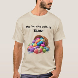 Min Favoritfärg Är Garn T Shirt