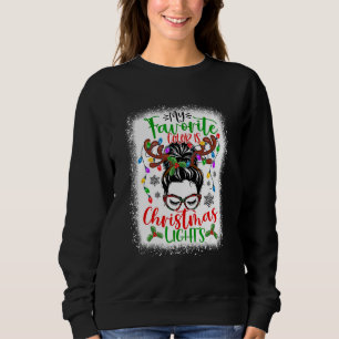 Min Favoritfärg Är Julbelysning Rufsigt Upphostad T Shirt