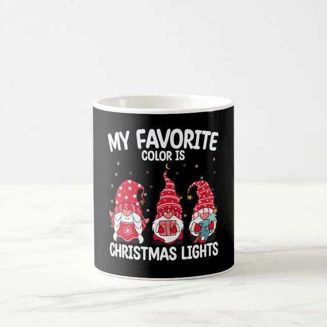 Min Favoritfärg Är Julbelysning Tomte Kaffemugg (Center)