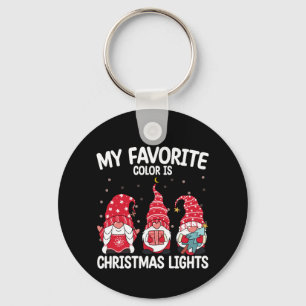 Min Favoritfärg Är Julbelysning Tomte Nyckelring