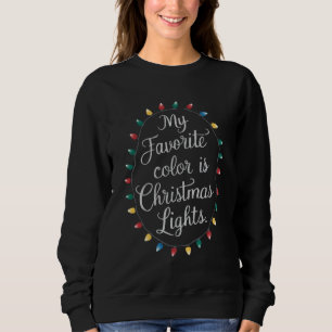 Min Favoritfärg Är Julbelysning Xmas Jul T Shirt