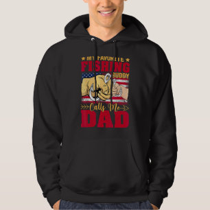 Min favoritfiskebuddy kallar mig Pappa Far Da Hoodie