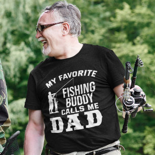 Min favoritfiskebuddy kallar mig Pappa Fisher T Shirt