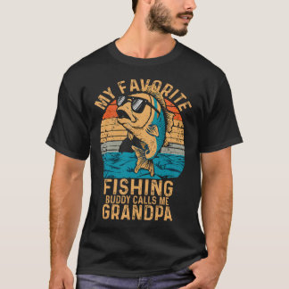 Min Favoritfiskekompis Kallar Mig Farfar Roligt F T Shirt