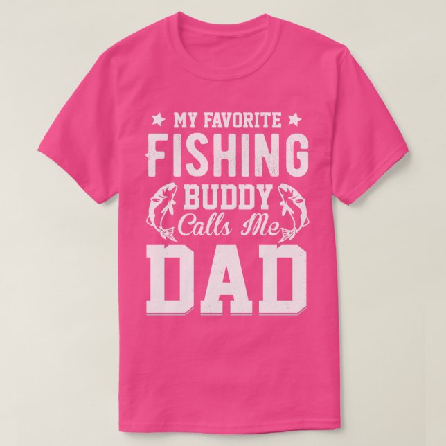 Min favoritfiskkompis kallar mig pappa t shirt (Design framsida)