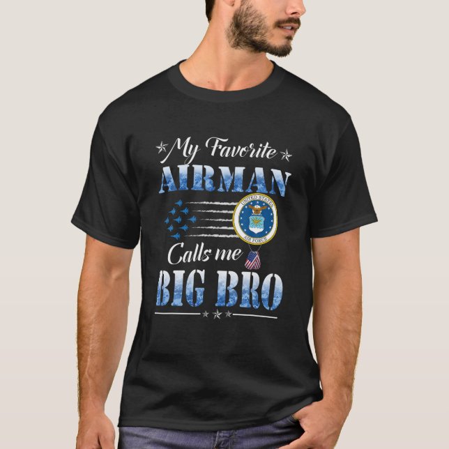 Min favoritflygman kallar mig Big Brother Luft For T Shirt (Framsida)