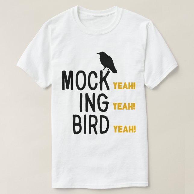 Min favoritfolkdub Amp Dumber Mock Ing Bird T Shirt (Design framsida)