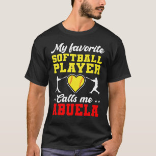 Min favoritfotbollspelare kallar mig Abuela Mor T Shirt