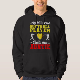 Min favoritfotbollspelare kallar mig Auntie Mor Hoodie
