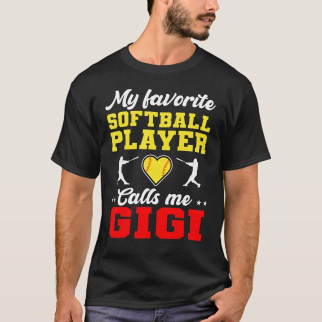 Min favoritfotbollspelare kallar mig Gigi Mor T Shirt (Framsida)
