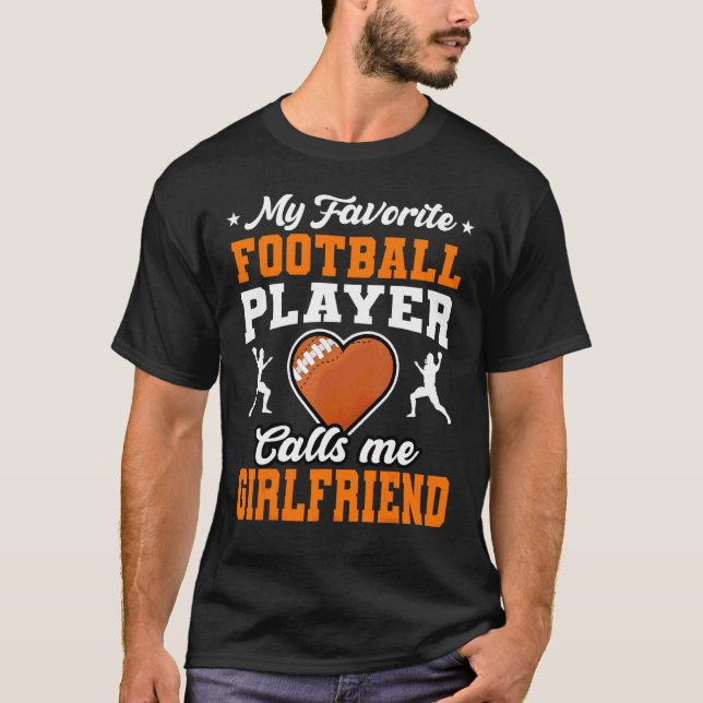 Min favoritfotbollspelare kallar mig Girlkompis Mo T Shirt (Framsida)