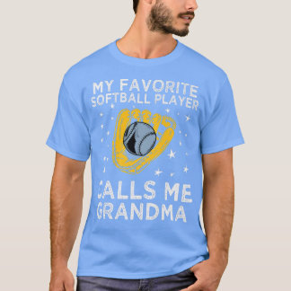 Min favoritfotbollspelare kallar mig Grandma Baseb T Shirt