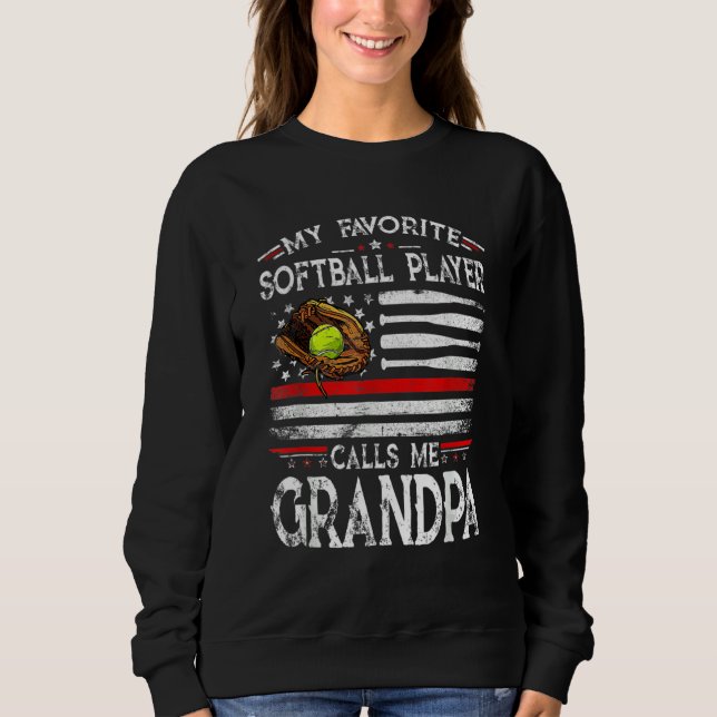 Min favoritfotbollspelare kallar mig Grandpa Ameri T Shirt (Framsida)