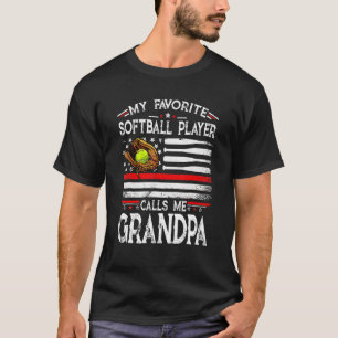 Min favoritfotbollspelare kallar mig Grandpa Ameri T Shirt