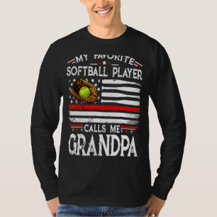 Min favoritfotbollspelare kallar mig Grandpa Ameri T Shirt