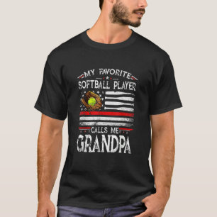 Min favoritfotbollspelare kallar mig Grandpa Ameri T Shirt
