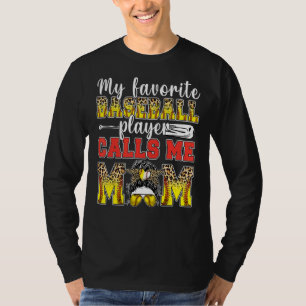 Min favoritfotbollspelare kallar mig Mamma Leopard T Shirt