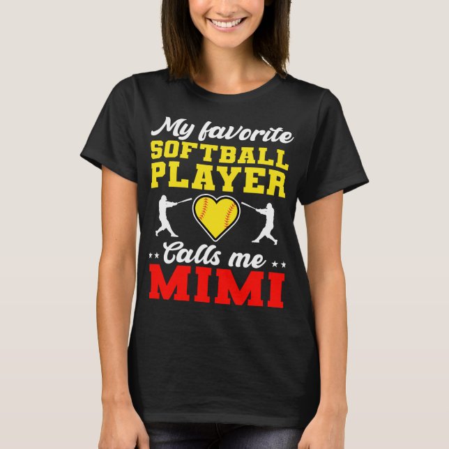 Min favoritfotbollspelare kallar mig Mimi T Shirt (Framsida)