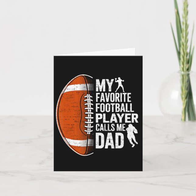 Min favoritfotbollspelare kallar mig Pappa Far Kort (Framsida)