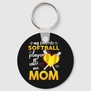 Min favoritfotbollspelare ringer mig Mamma Nyckelring