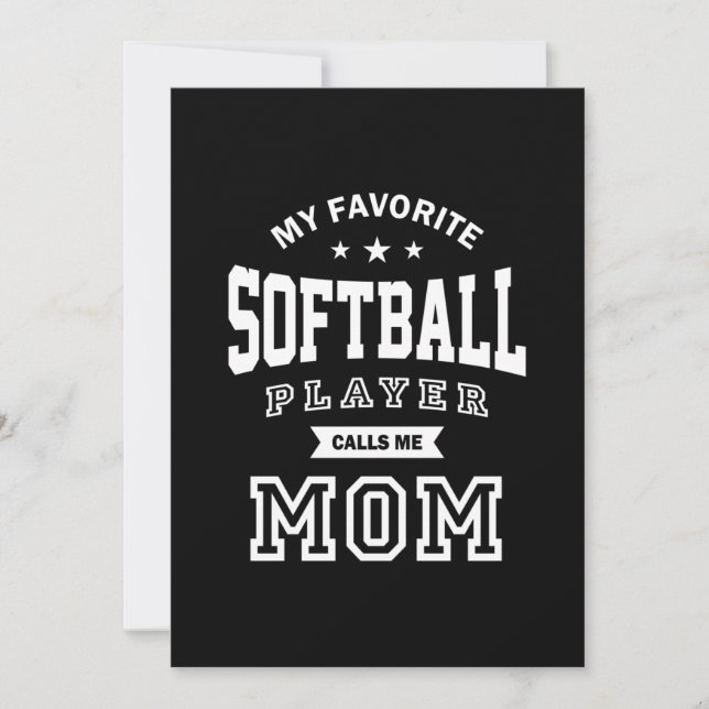Min favoritfotbollspelare ringer mig Mamma Tack Kort (Framsida)