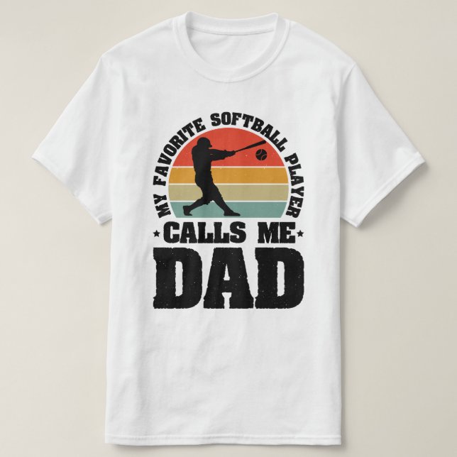 Min favoritfotbollspelare ringer mig Pappa T Shirt (Design framsida)