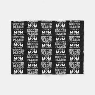 Min favoritfotbollsspelare anropar mig Mamma-fotbo Fleecefilt