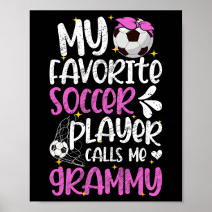 Min Favoritfotbollsspelare Grammy Fotboll Grammy F Poster