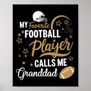 Min favoritfotbollsspelare kallar mig farfar poster