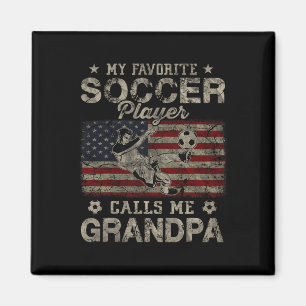 Min Favoritfotbollsspelare Kallar Mig Farfar Usa F Magnet