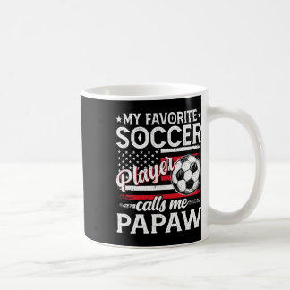 Min favoritfotbollsspelare kallar mig Papaw Us Fla Kaffemugg